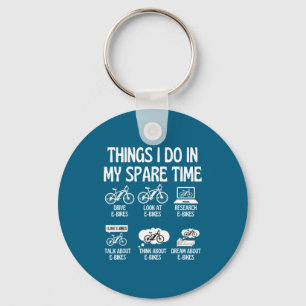 Llavero Camiseta Cosas de amante de bicicleta electrónica