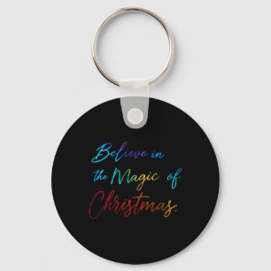 Llavero Camiseta Cree En La Magia De La Navidad