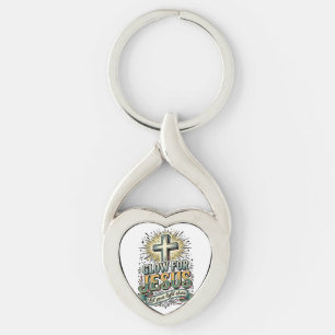 Llavero Camiseta Cruz Cristiana Vintage Brilla Para Jesús