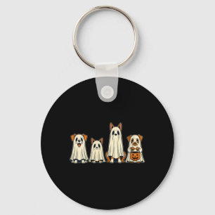 Llavero Camiseta cuello en V Halloween Fantasma Perro para
