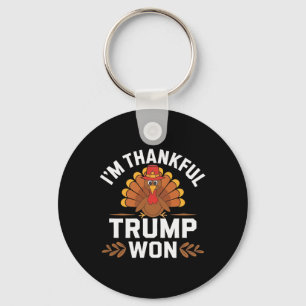 Llavero Camiseta de Acción de Gracias de Trump Estoy Agrad