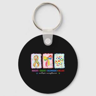Llavero Camiseta de aceptación y conciencia del autismo sí