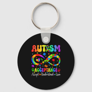 Llavero Camiseta de aceptación y conciencia del autismo sí