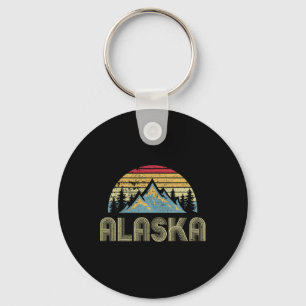 Llavero Camiseta de Alaska - Montañas Retro Vintage Natura