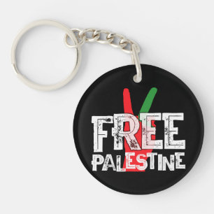 Llavero Camiseta de alto el fuego patriótico palestino Lib