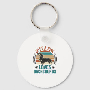 Llavero Camiseta de amante de Dachshund Gráfico de perro d
