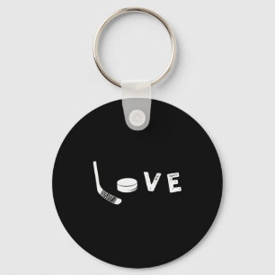 Llavero Camiseta de amor por el hockey sobre hielo, regalo