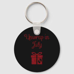 Llavero Camiseta de anuncio de embarazo de Navidad Fecha d