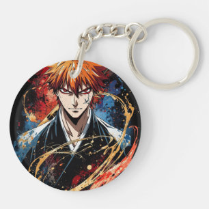 Llavero Camiseta de arte de anime de Ichigo Bankai Tensa Z