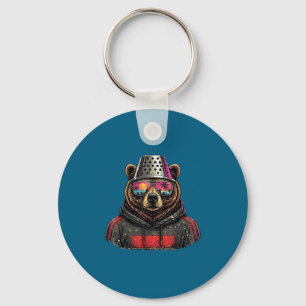 Llavero Camiseta de arte Oso retro Rallador de queso Sombr