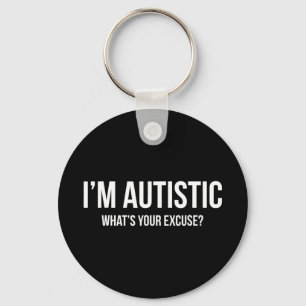 Llavero Camiseta de autismo sarcástico - Soy autista, qué