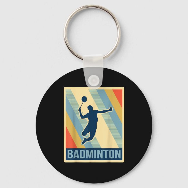 Llavero Camiseta de bádminton de estilo vintage (Anverso)