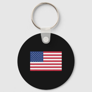 Llavero Camiseta de bandera americana azul marino - Simple