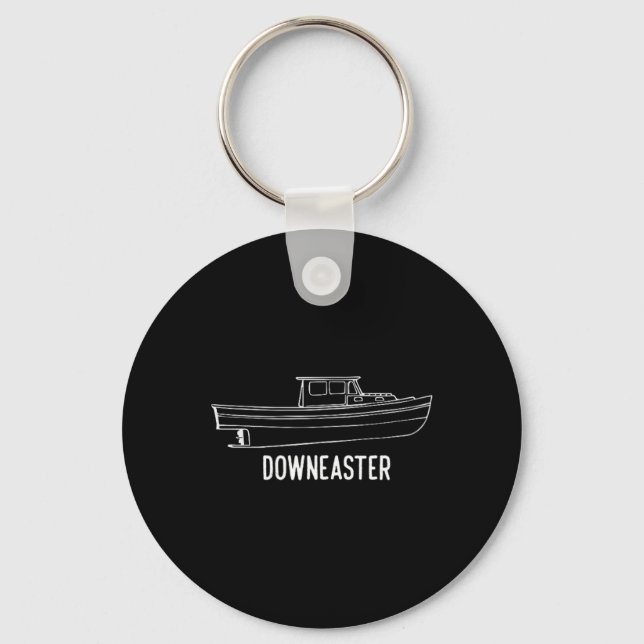 Llavero Camiseta de barco de pesca de langosta Downeaster  (Anverso)