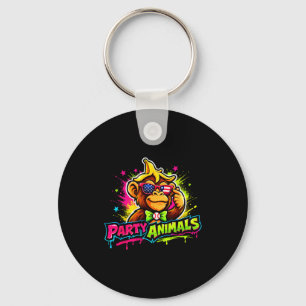 Llavero Camiseta de béisbol de animales de fiesta 