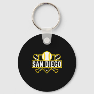 Llavero Camiseta de béisbol de San Diego con murciélagos c