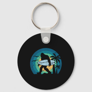 Llavero Camiseta de Bigfoot Surf Funny Sasquatch Yeti Surf