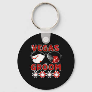 Llavero Camiseta de boda para novio de Las Vegas Fiesta de