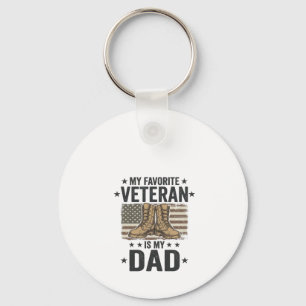 Llavero Camiseta de Botas de Combate Patrióticas para Papá
