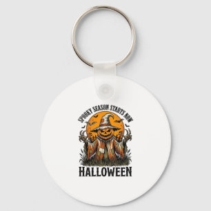 Llavero Camiseta de Bruja Calabaza Espantapájaros de Hallo