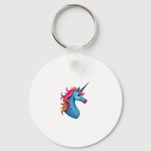 Llavero Camiseta de caballo unicornio teñido de colores Un