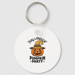 Llavero Camiseta de calabaza de Halloween sombrero de bruj