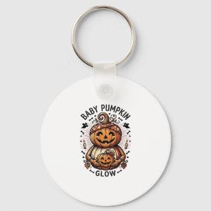 Llavero Camiseta De Calabaza Embarazo Vintage Diseño De Ba