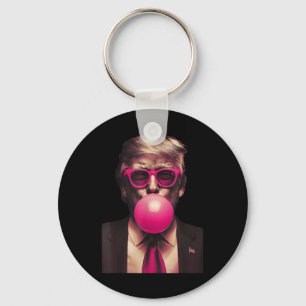 Llavero Camiseta de chicle Trump Sungles rosa Vota Preside