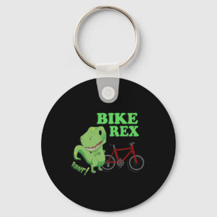 Llavero Camiseta de ciclismo de montaña de dinosaurio T-re