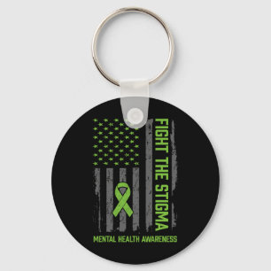 Llavero Camiseta de Conciencia de Salud Mental Lucha Contr