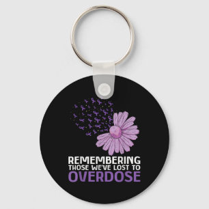 Llavero Camiseta de Conciencia de Sobredosis En Memoria de