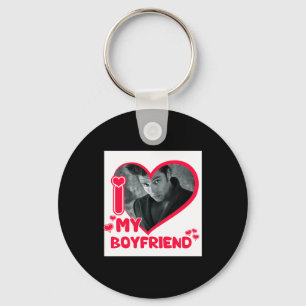 Llavero Camiseta de corazón de amor de foto personalizada 