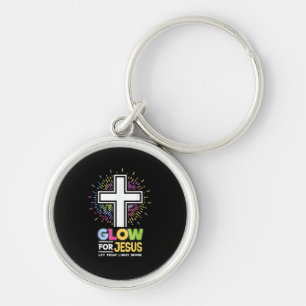 Llavero Camiseta de cruz cristiana Glow for Jesus Tee Cris