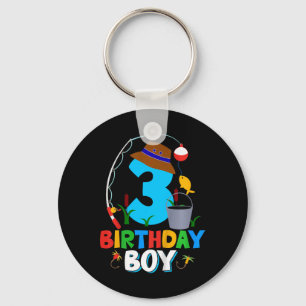 Llavero Camiseta de cumpleaños de 3 años para niños, niño