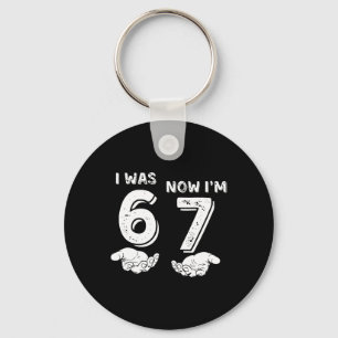 Llavero Camiseta de cumpleaños de 7 años Era 6 ahora soy 7