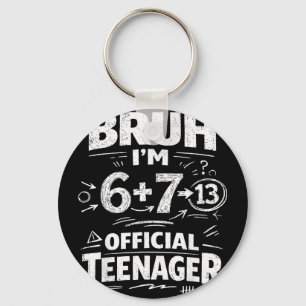 Llavero camiseta de cumpleaños número 13 divertida meme 6
