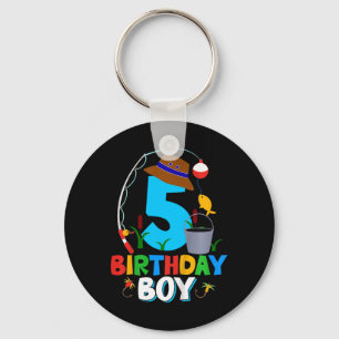 Llavero Camiseta de cumpleaños para niños de 5 años niño p