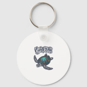 Llavero Camiseta de diseño de tortuga marina vintage del D