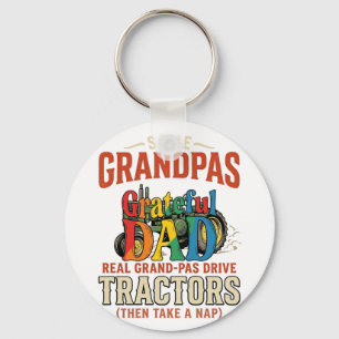 Llavero Camiseta de dormir de granja vintage Tractor Abuel