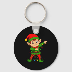 Llavero Camiseta de elfo haciendo dabbing Disfraz Navidad
