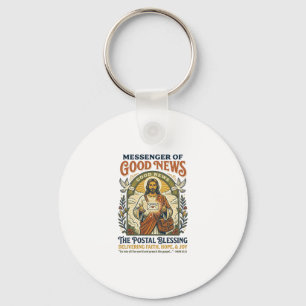 Llavero Camiseta de entrega de trabajador postal de Jesús
