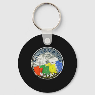 Llavero Camiseta de escalada vintage Sagarmatha Nepal Mont
