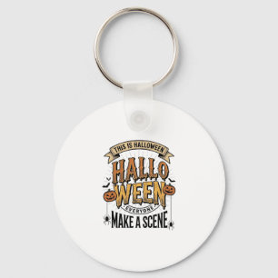 Llavero Camiseta de escena de Halloween grabado vintage ca