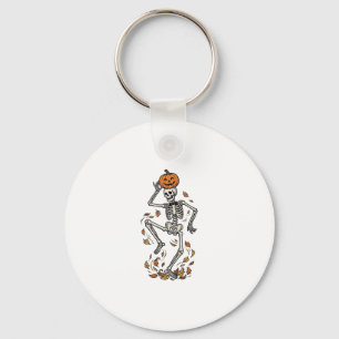 Llavero Camiseta de Esqueleto de Calabaza Arte de Huesos B