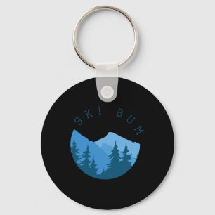 Llavero Camiseta de esquí de nieve para vagos de la nieve,