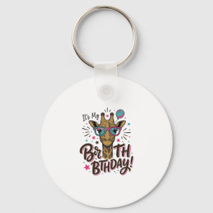 Llavero Camiseta de fiesta de cumpleaños con grabado vinta