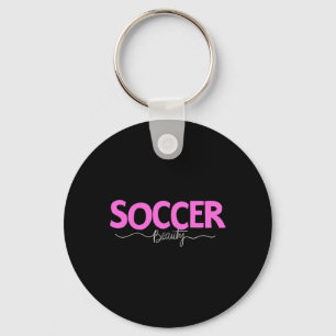 Llavero Camiseta de fútbol belleza chicas mujeres jugadora