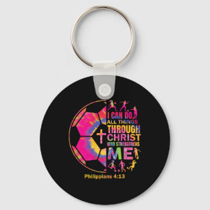 Llavero Camiseta de fútbol cristiana para niñas adolescent