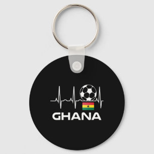 Llavero Camiseta de fútbol de Ghana para hombres y mujeres
