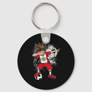 Llavero Camiseta De Fútbol De Perú Del Muchacho De Dabbing